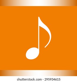 Note sign icon, vector illustration. Flat design style