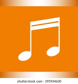 Note sign icon, vector illustration. Flat design style