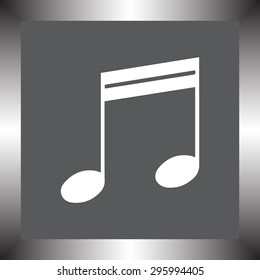 Note sign icon, vector illustration. Flat design style