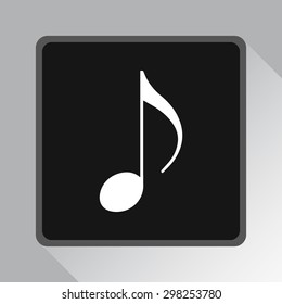 Note sign icon, vector illustration. Flat design style