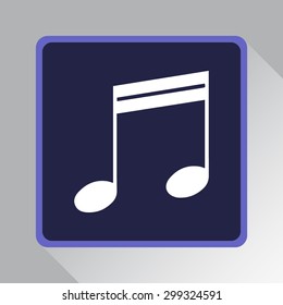 Note sign icon, vector illustration. Flat design style