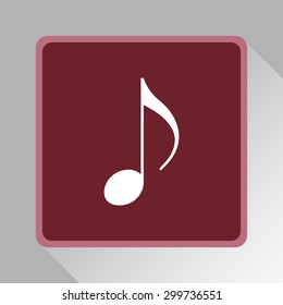 Note sign icon, vector illustration. Flat design style