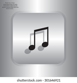 Note sign icon, vector illustration. Flat design style