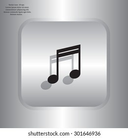 Note sign icon, vector illustration. Flat design style