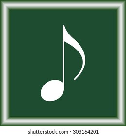 Note sign icon, vector illustration. Flat design style