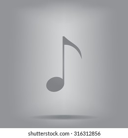 Note sign icon, vector illustration. Flat design style
