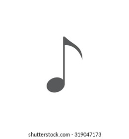 Note sign icon, vector illustration. Flat design style