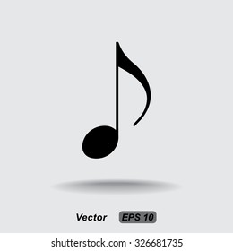 Note sign icon, vector illustration. Flat design style