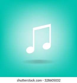 Note sign icon, vector illustration. Flat design style