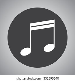 Note sign icon, vector illustration. Flat design style