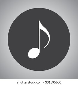 Note sign icon, vector illustration. Flat design style