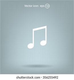 Note sign icon, vector illustration.