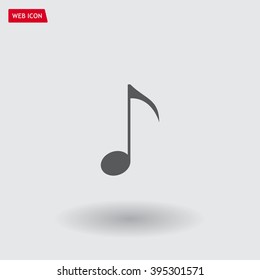 Note sign icon, vector illustration. Flat design style