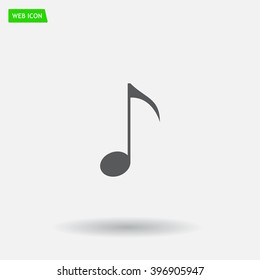 Note sign icon, vector illustration. Flat design style