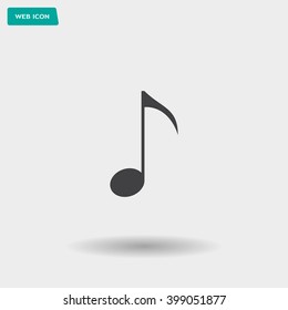 Note sign icon, vector illustration. Flat design style