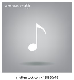 Note sign icon, vector illustration. Flat design style