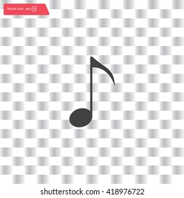 Note sign icon, vector illustration. Flat design style
