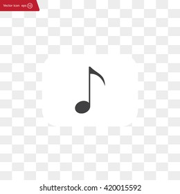 Note sign icon, vector illustration. Flat design style
