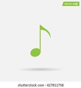 Note sign icon, vector illustration. Flat design style