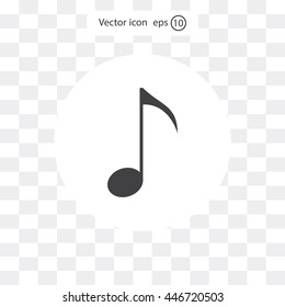 Note sign icon, vector illustration. Flat design style