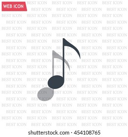 Note sign icon, vector illustration. Flat design style