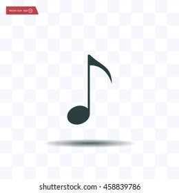 Note sign icon, vector illustration. Flat design style