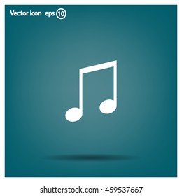 Note sign icon, vector illustration. Flat design style