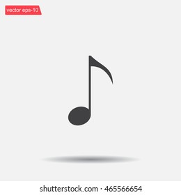 Note sign icon, vector illustration. Flat design style