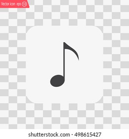 Note sign icon, vector illustration. Flat design style