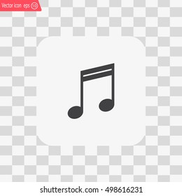 Note sign icon, vector illustration. Flat design style