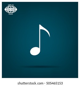 Note sign icon, vector illustration. Flat design style