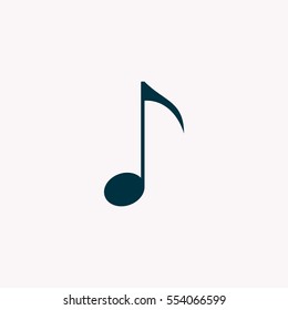 Note sign icon, vector illustration. Flat design style