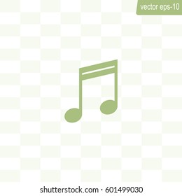 Note sign icon, vector illustration. Flat design style