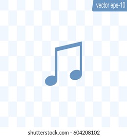 Note sign icon, vector illustration. Flat design style