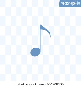 Note sign icon, vector illustration. Flat design style