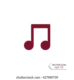 Note sign, vector design
