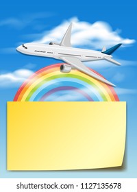 A Note With Sky Template illustration