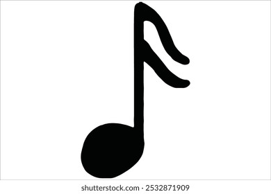 Note sound black and white