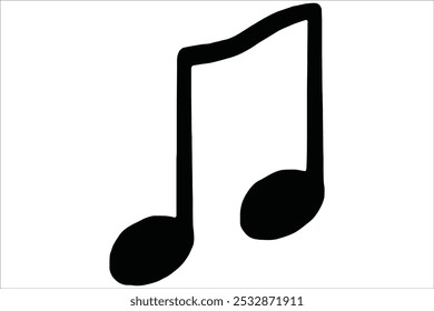 Note sound black and white