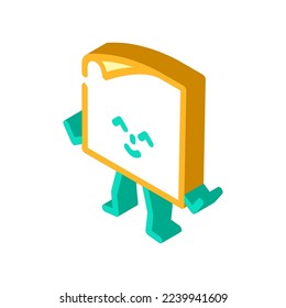 note sticker school character isometric icon vector. note sticker school character sign. isolated symbol illustration