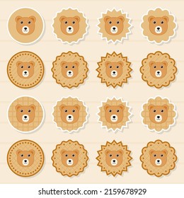 Note sticker set with Bear