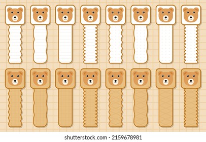 Note sticker set with Bear