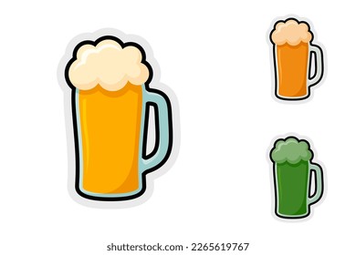 Note sticker set with Beer