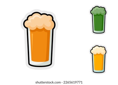 Note sticker set with Beer