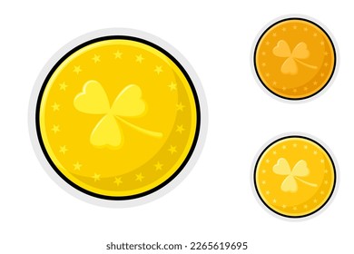 Note sticker set with Clover Coin
