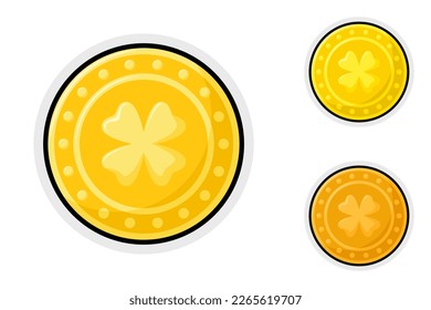 Note sticker set with Clover Coin