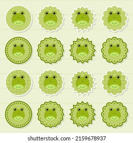 Note sticker set with Frog