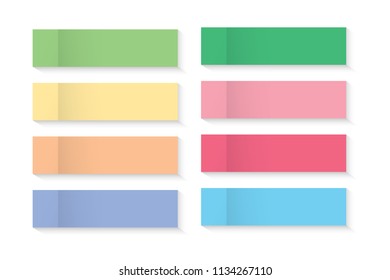 note sticker set isolated design