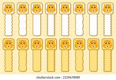 Note sticker set with Leopard