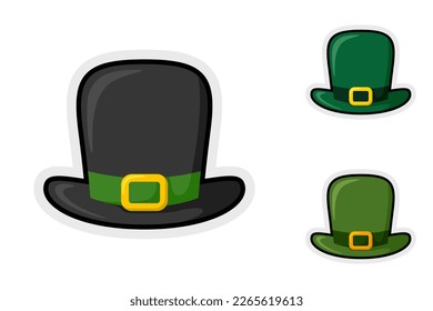 Hinweis-Aufkleber mit Leobaun-Hut